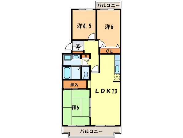 マッティーナ神戸壱番館の物件間取画像